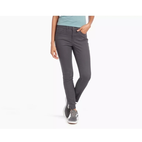 Kuhl Womens Kontour Skinny Stretch Dark Gray Jeans, Size 14 Short - Picture 1 of 9